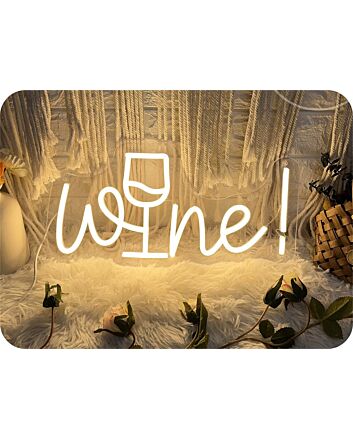 Brighten Your Bar, Home, or Wedding Celebration with the Wine LED Neon Sign.