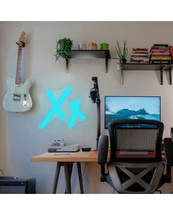 Brighten Your Space: Xx Wall Decoration LED Neon Sign Light Perfect for Home, Office, Bars, and Memorable Weddings.
