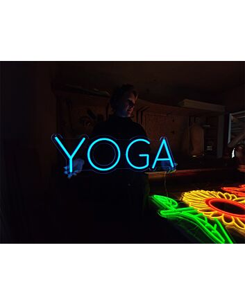 Brighten Your Yoga Space: Perfect for Studios, Home Decor, and Relaxation Zones with Yoga LED Neon Sign.
