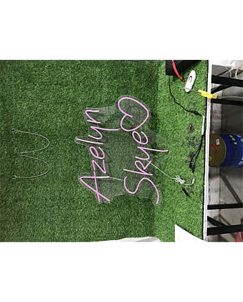 Brighten Your Special Moments: Azelyn Skye With Heart LED Neon Sign for Weddings, Anniversaries, and Romantic Evenings