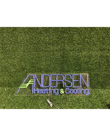 Brighten Your Office, Storefront, or Man Cave with Custom Business Sign Andersen Heating And Cooling LED Neon Sign