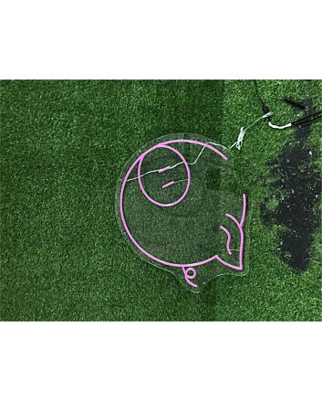 Brighten Up Your Space: Cute Pig For Home LED Neon Sign Ideal for Kids' Rooms, Play Areas, and Birthday Celebrations