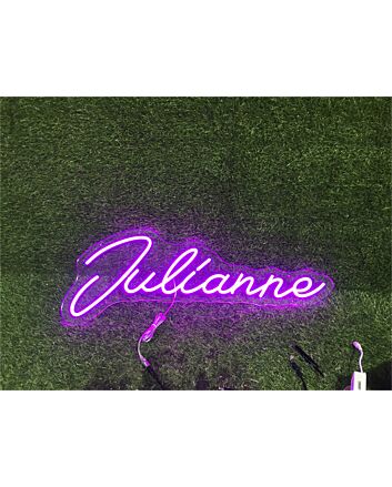 Brighten Up Your Space: Julianne Custom Name LED Neon Sign Perfect for Home Decor, Office Vibes, and Celebratory Events.