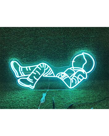 Elevate your space ambiance: Perfect for Home Decor, Office Inspiration, or Bar Enhancements with the Lying Astronaut LED Neon Sign.