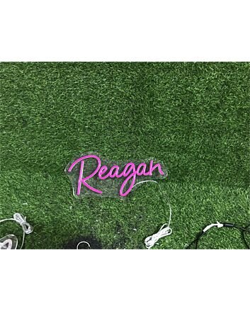 Brighten Your Space: Name Custom Reagan LED Neon Sign for Weddings, Bars, and Home Decor.