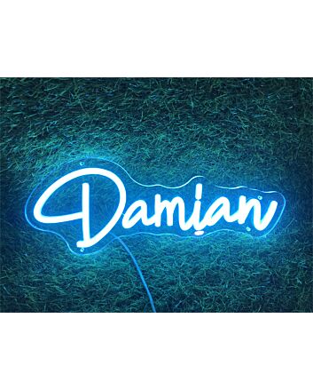 Bring Your Space to Life: Personalize Custom Damian LED Neon Sign for Home, Office, Bar, and Wedding Ambiance.