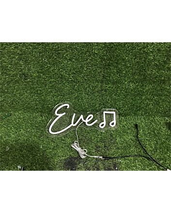 Brighten Your Special Moments: Embrace Home, Weddings, and Celebrations with Personalize Custom Eve With Note LED Neon Sign.
