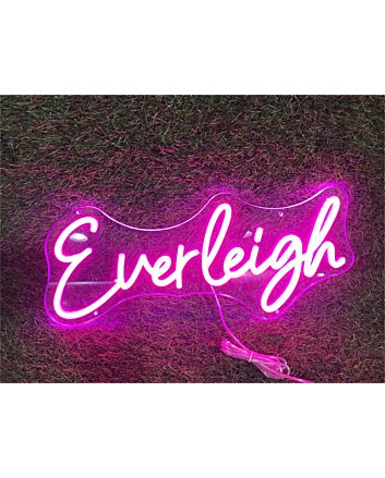 Brighten Up Your Space: Personalize Custom Everleigh LED Neon Sign for Home Decor, Weddings, and Office Ambiance.