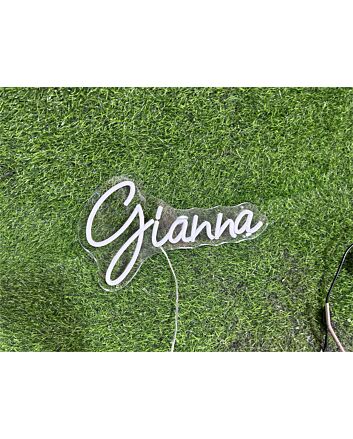 Elevate Your Space: Personalize Custom Gianna LED Neon Sign for Home, Office, Weddings, and Vibrant Party Atmospheres.