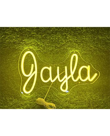 Enhance Your Space: Personalize Custom Jayla LED Neon Sign for Weddings, Parties, and Office Decor.