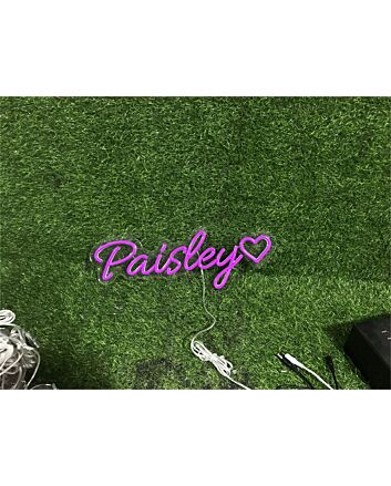 Elevate Your Space: Personalize Custom Paisley LED Neon Sign for Weddings, Bars, and Home Décor