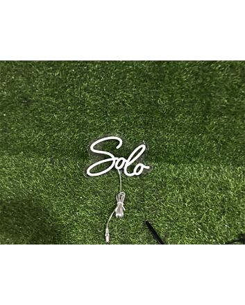 Bring a glow to weddings, bars, and birthdays with Personalize Custom Solo LED Neon Sign.