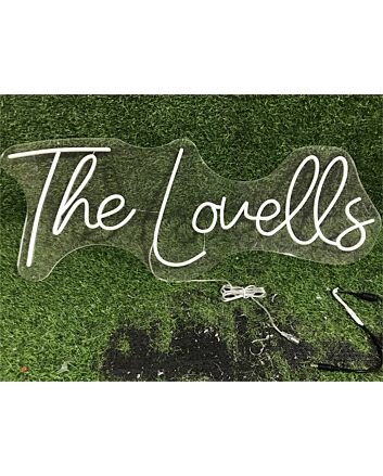 Brighten Up Your Space: Personalize Custom The Lovells LED Neon Sign for Weddings, Bar Decor, and Office Ambiance.