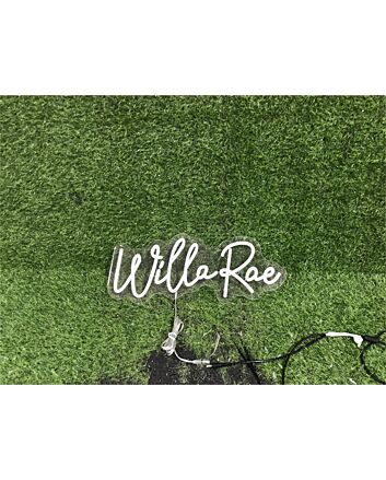 Brighten Up Your Space: Personalize Custom Willarae LED Neon Sign for Home, Office, and Celebratory Events.
