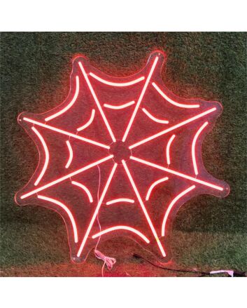 Brighten Your Child's Space or Themed Party with the Spider Web Boys Room Kids Room Decor LED Neon Sign.