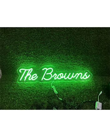 Enhance your space from office to wedding with The Brouns Custom LED Neon Sign.