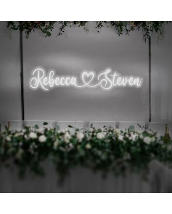 Customized Name Romantic Backsplash Neon Sign