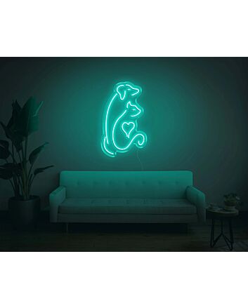 Dog and Cat V2 LED Neon Sign