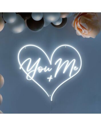 You + Me Neon Sign