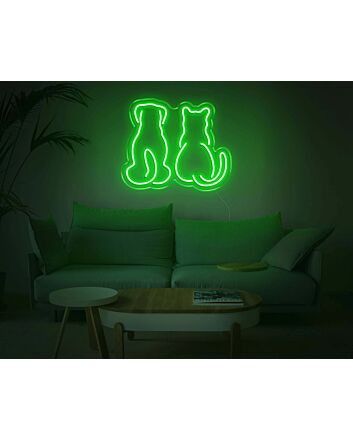 Dog and Cat V1 LED Neon Sign