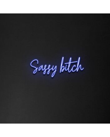 &#39;Sassy Bitch&#39; Neon Sign