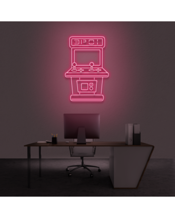 Arcade machine neon sign