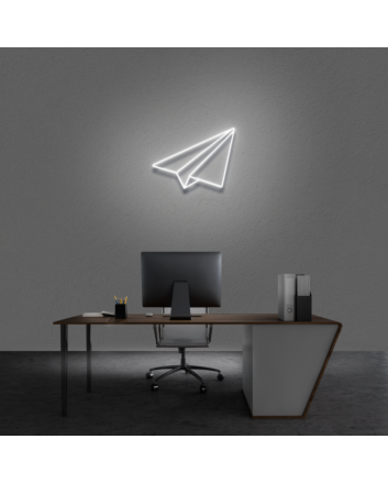 Paper Airplane Neon Sign