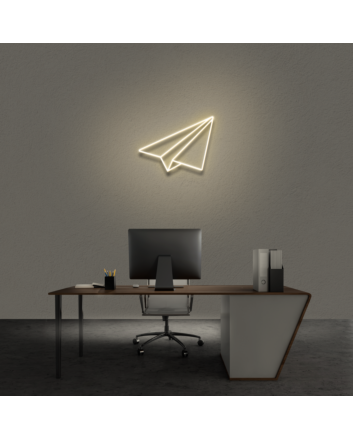 Paper Airplane Neon Sign
