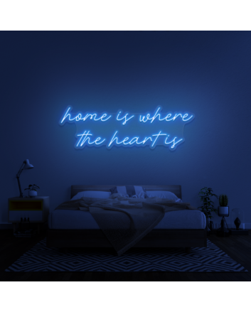 &#39;Home Is Where The Heart Is&#39; Neon Sign