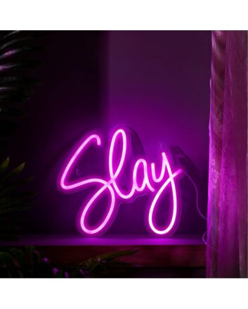 Brighten Your Bedroom, Office, or Party: The Versatile Deep Pink Slay Neon Sign