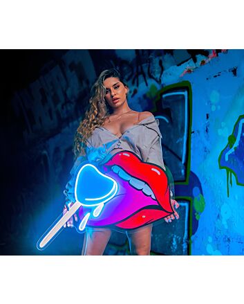 Brighten Up Your Home, Bar, or Romantic Settings with Taste Of Love UV Printed Neon - Experience Passion in Vibrant Illumination.