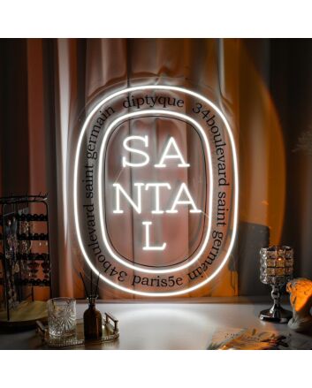 Brighten Your Space: 34 Boulevard Saint Germain Personalized Neon Sign, Perfect for Weddings, Bars, and Office Decor.