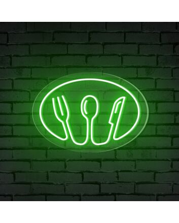 Elevate Your Dining Experience: 4 In 1 Tableware Neon Sign Perfect for Home Decor, Restaurants, and Wedding Celebrations.