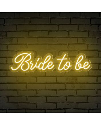 Add a vibrant touch to your wedding celebrations and bridal showers with the Bride To Be Words Neon Sign.