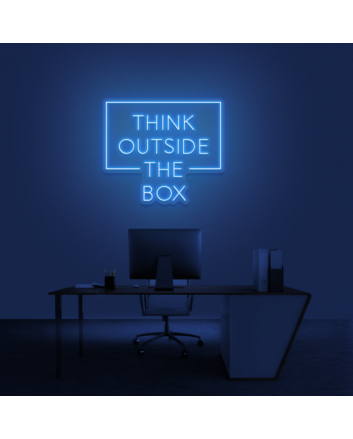 Think Outside The Box Neon Sign