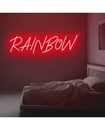 Elevate your office ambiance, store aesthetics, or wedding celebrations with the Multicolor Rainbow Letters Magic Led Neon Sign.