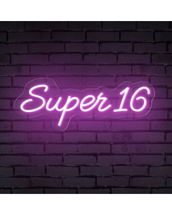 Brighten Up Every Celebration - Super Number Personalized Neon Birthday Sign for Home, Bars, and Special Events