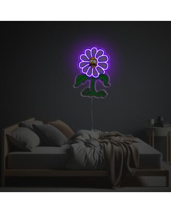 Brighten Up Your Bar or Games Room with Homer Simpson In Daisy Suit LED Neon Acrylic Artwork.