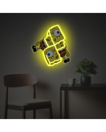 Light Up Your Home, Office, or Party with the Playful Vibe of Restructuring Spongebob LED Neon Acrylic Artwork.