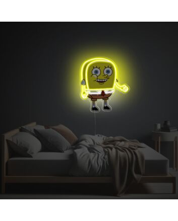 Brighten Your Space: Sleek Spongebob LED Neon Acrylic Artwork, Perfect for Home Decor, Kids' Rooms, and Playful Office Environments.