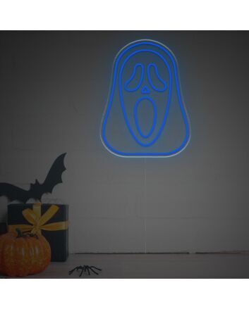 Elevate Your Halloween Ambiance or Theme Parties with the Ghostmask From Scream LED Neon Sign.
