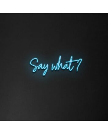 Say What&#39; Neon Sign