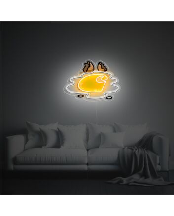 Brighten Your Space: Carhartt Egg LED Neon Acrylic Artwork for Home Decor, Office Ambiance, and Vibrant Bar Settings