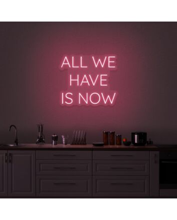 All We Have Is Now Neon Sign