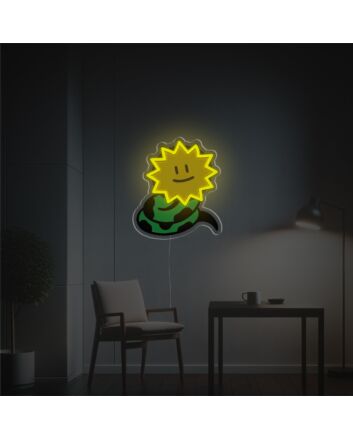 Brighten Up Your Bar or Game Room with Smiling Snake LED Neon Acrylic Artwork.