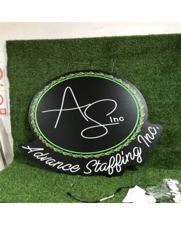 Brighten Up Your Business: Asvance Staffing Inc Custom LED Neon Sign, Perfect for Office, Storefront, and Bar Displays.