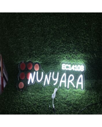 Nunyara EC14108 Custom LED Neon Sign: Brightening Weddings, Bars, and Home Spaces with Personalized Glow.