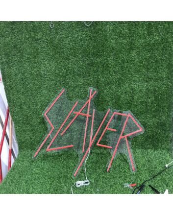 Brighten up your bar, office, and special events with the Slayer Red Custom LED Neon Sign.