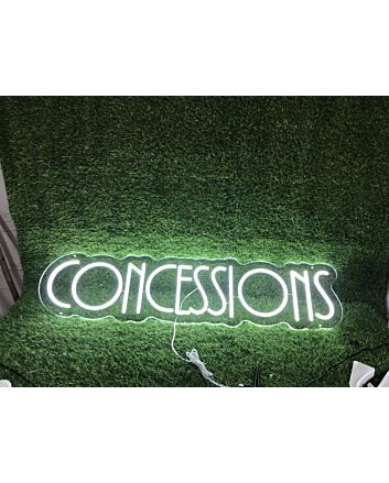 Brighten Up Your Home, Office, or Store with the Versatile Concesssions White LED Neon Sign