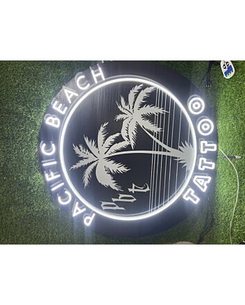 Brighten Your Spaces from Bars to Weddings: Pacific Beach Tattoo UV Print LED Neon Sign